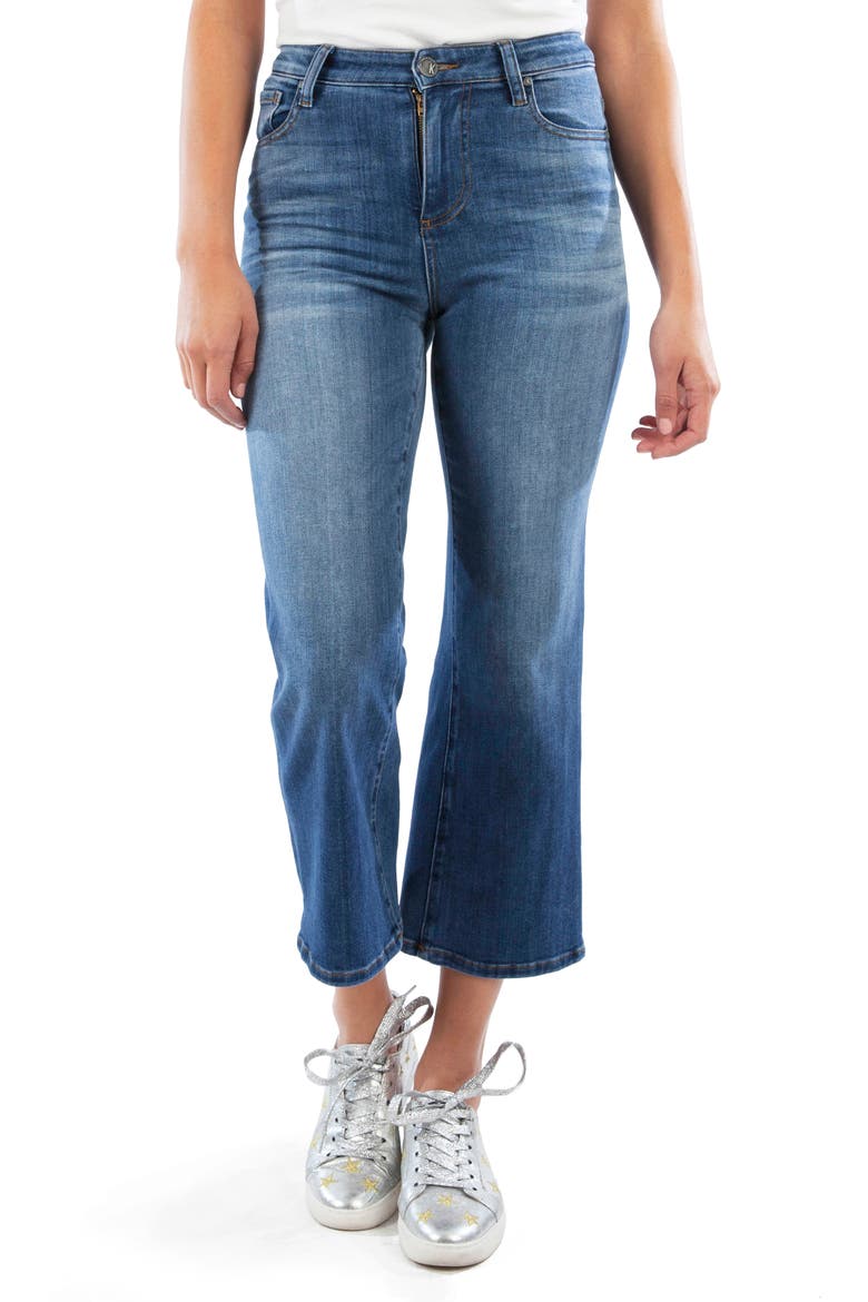 High Waist Wide Leg Crop Jeans, Main, color, QUICK