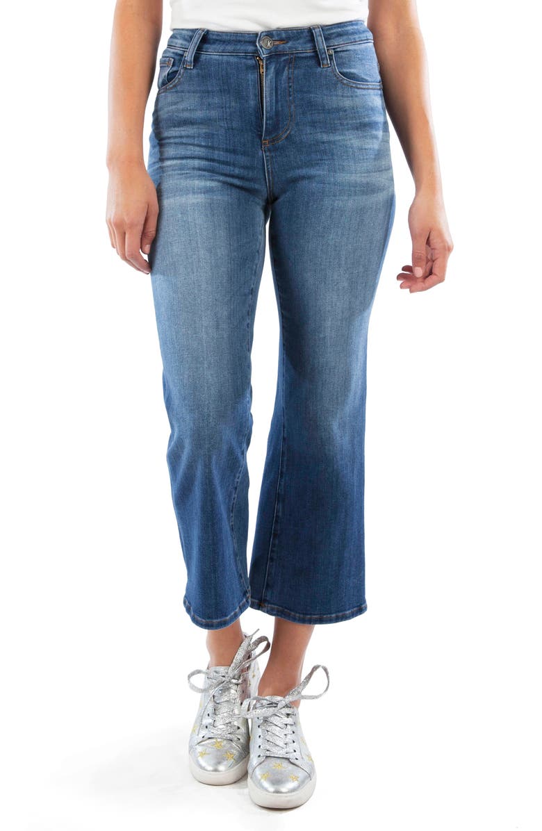 KUT from the Kloth High Waist Wide Leg Crop Jeans, Main, color,