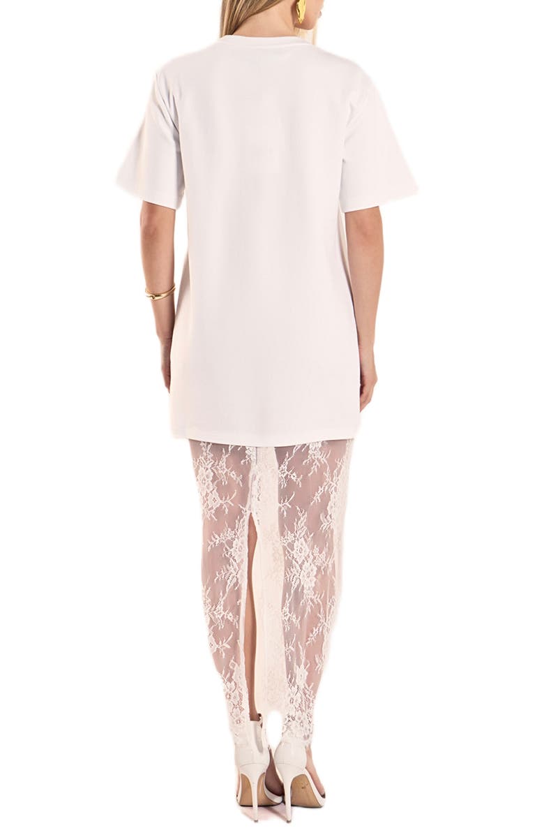 crochet dress summer Crystal Bow V-Neck T-Shirt Dress – AREA