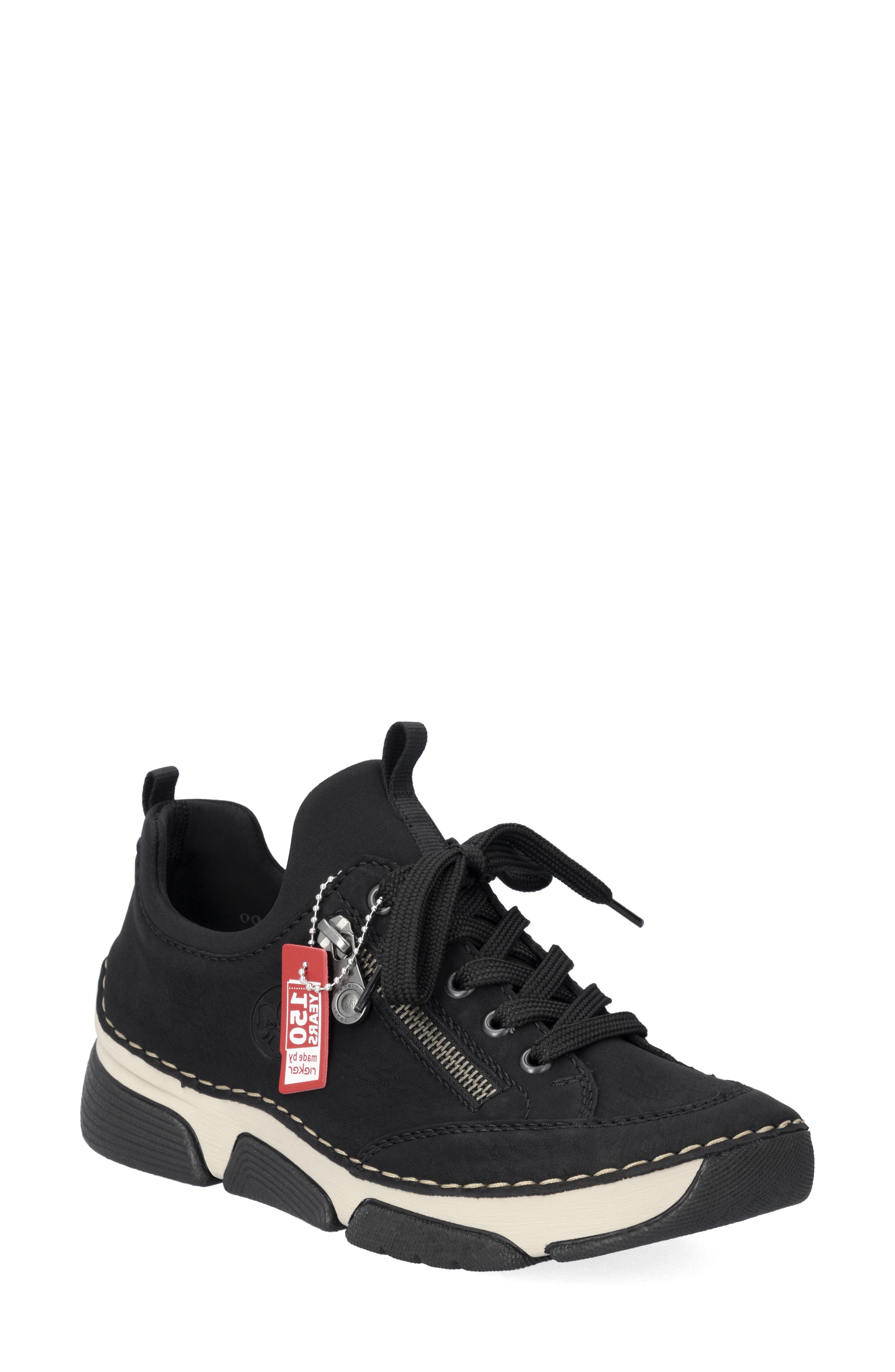 Rieker Angela Sneaker, Main, color, Black/ Black