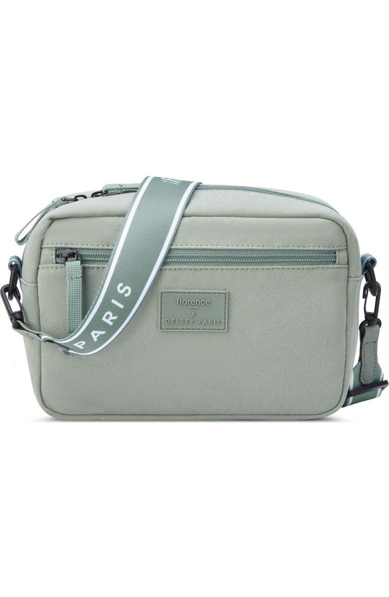 Florence by Mills X Delsey Paris Free-Spirit Crossbody Bag, Main, color, Sage Green