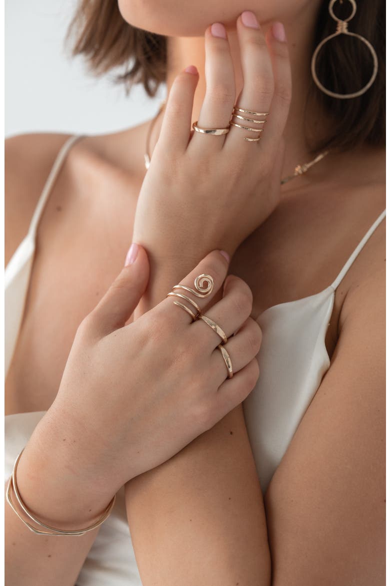 Ionic Ring, Alternate, color, 14K Gold Filled