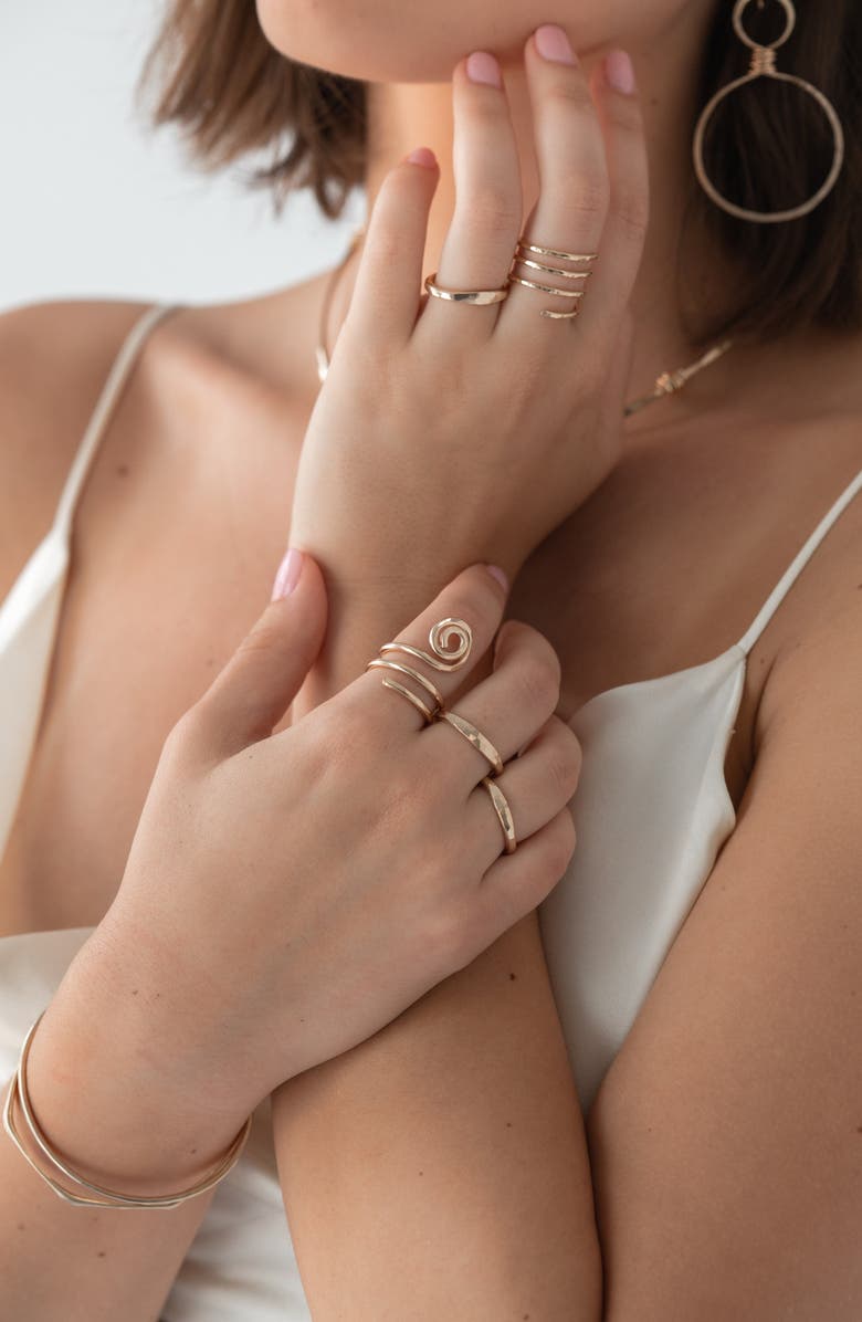 ALBISIA Ionic Ring, Alternate, color, 14K Gold Filled
