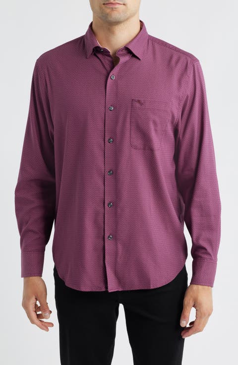 Sarasota Stretch Ventura Coast Solid White IslandZone® Button-Up Shirt