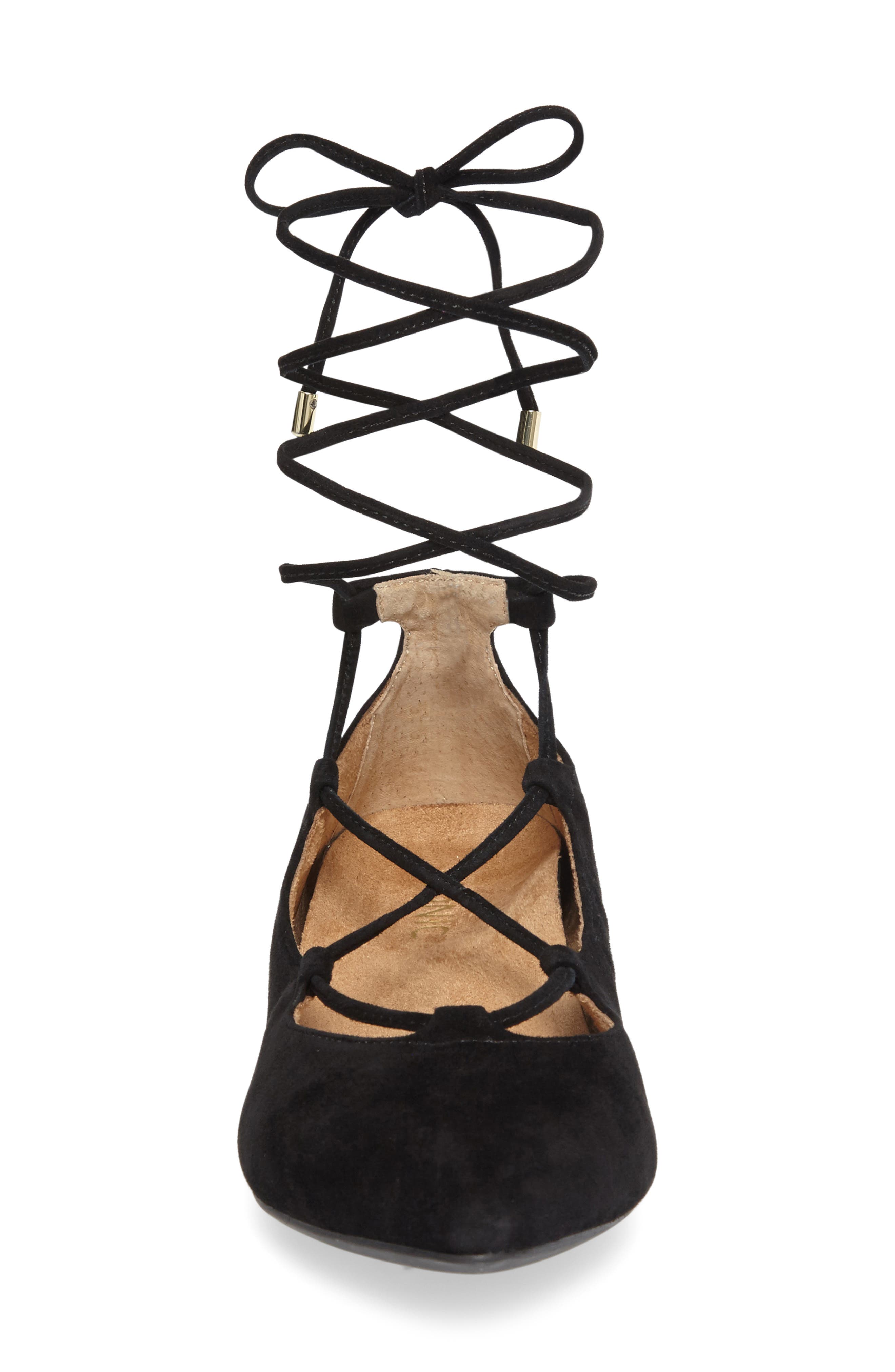 VIONIC WITH ORTHAHEEL Vionic Lucinda Ghillie Lace Flat, Alternate, color, 