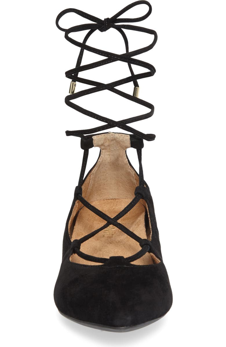 VIONIC WITH ORTHAHEEL Vionic Lucinda Ghillie Lace Flat, Alternate, color,