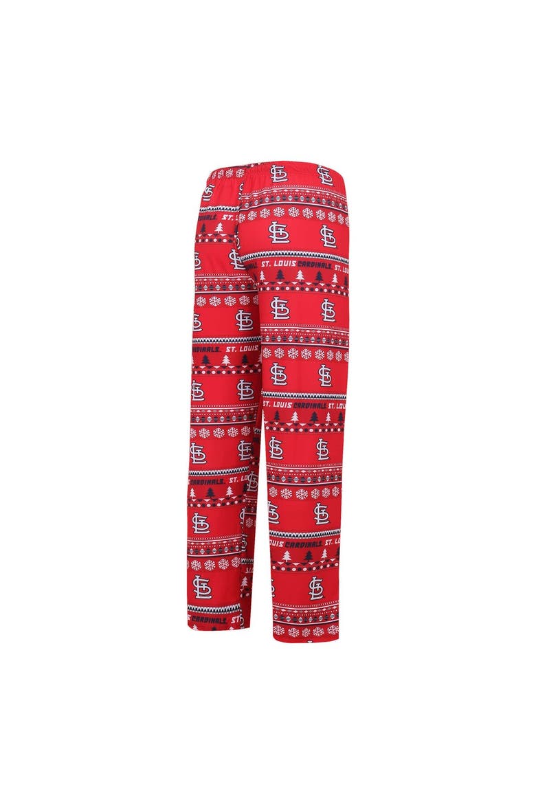 Men's Concepts Sport Red St. Louis Cardinals Knit Ugly Sweater Long Sleeve Top & Pants Set, Alternate, color, Red