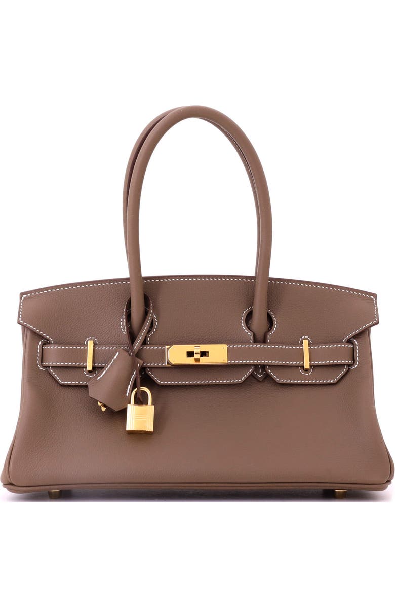 Pre-Owned Hermes Shoulder Light Birkin Bag Evercolor 29, Main, color, Etoupe