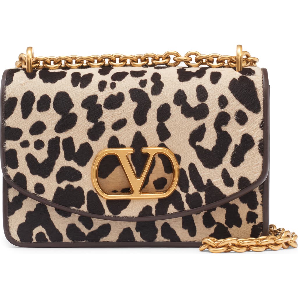 Valentino Vain Leopard-print Calf Hair Shoulder Bag