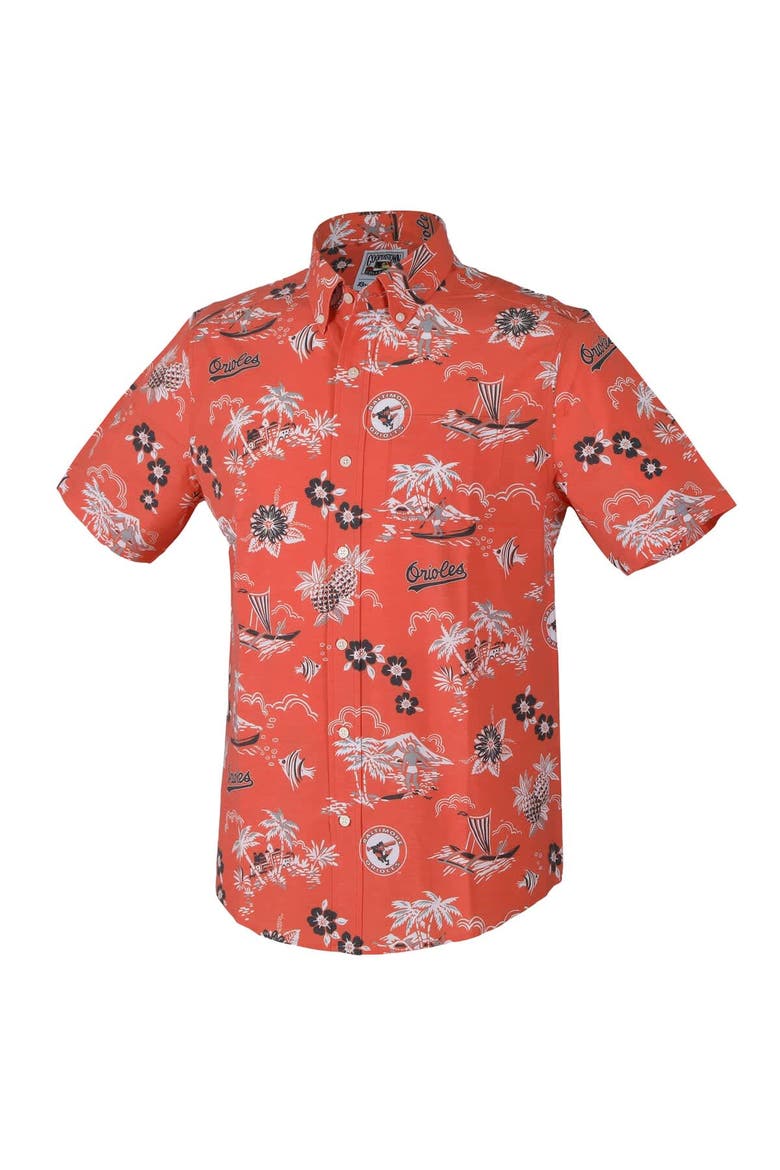 Men's Reyn Spooner Orange Baltimore Orioles Kekai Button-Down Shirt, Alternate, color, Orange