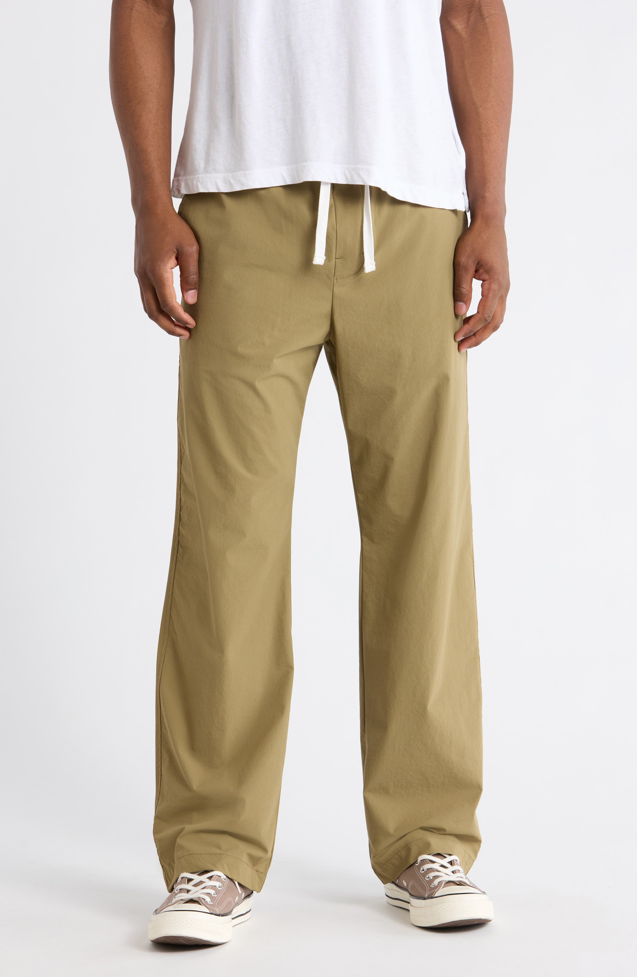 Tim Stretch Nylon Drawstring Pants - image 3