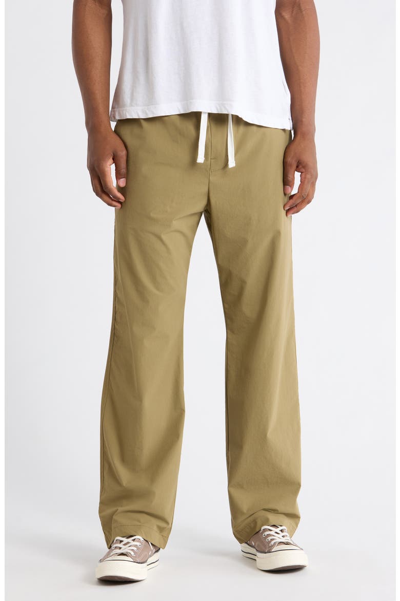 Tim Stretch Nylon Drawstring Pants, Main, color, GREEN