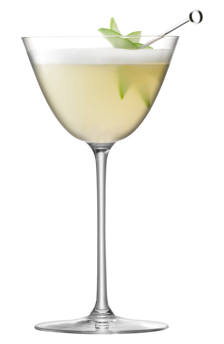 LSA Borough Set of 4 Martini Glasses, Alternate, color, Clear