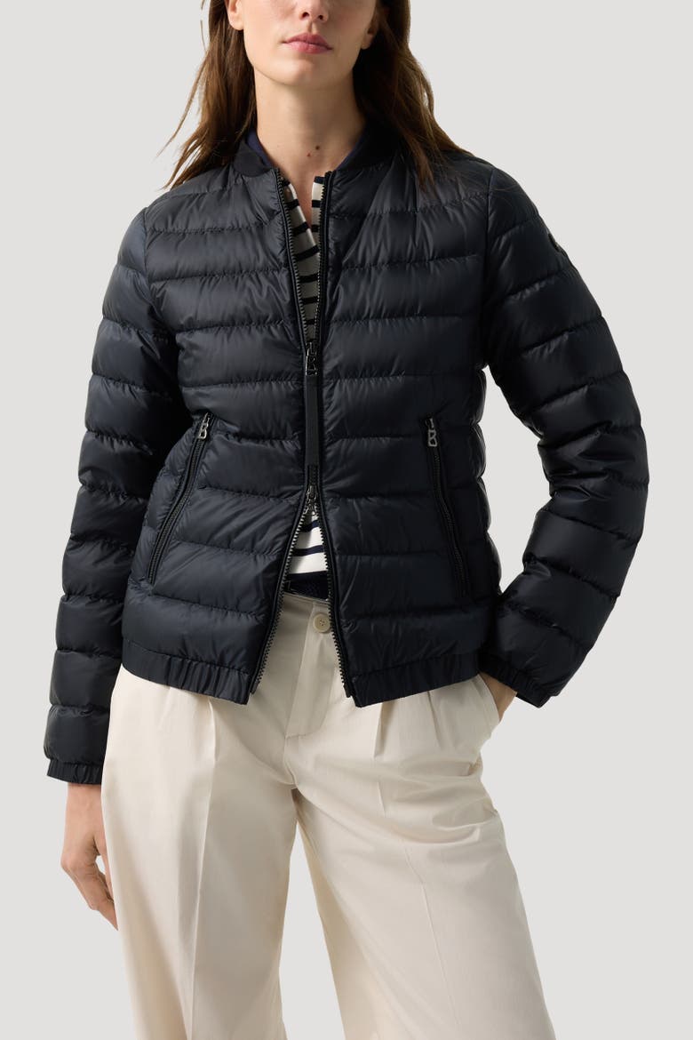 Marybel Lightweight Down Jacket, Alternate, color, Black