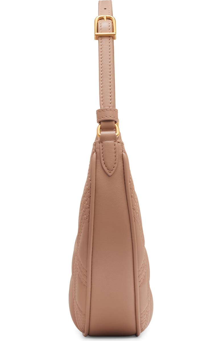 Valentino Garavani Quiltie 67 Mini Leather Hobo Bag, Alternate, color, Rose Cannelle