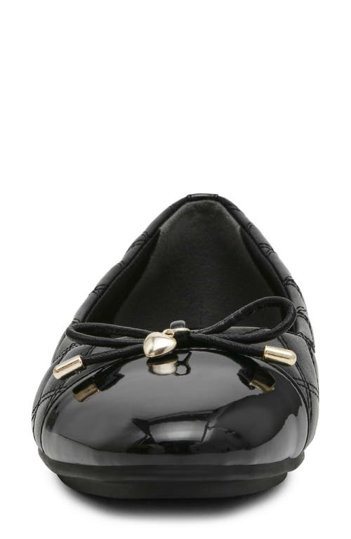 Anne Klein Luci Cap Toe Ballet Flat In Black