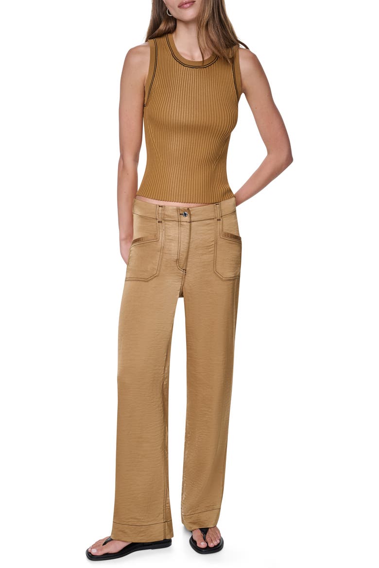 Contrast Stitch Tank, Alternate, color, DUNE
