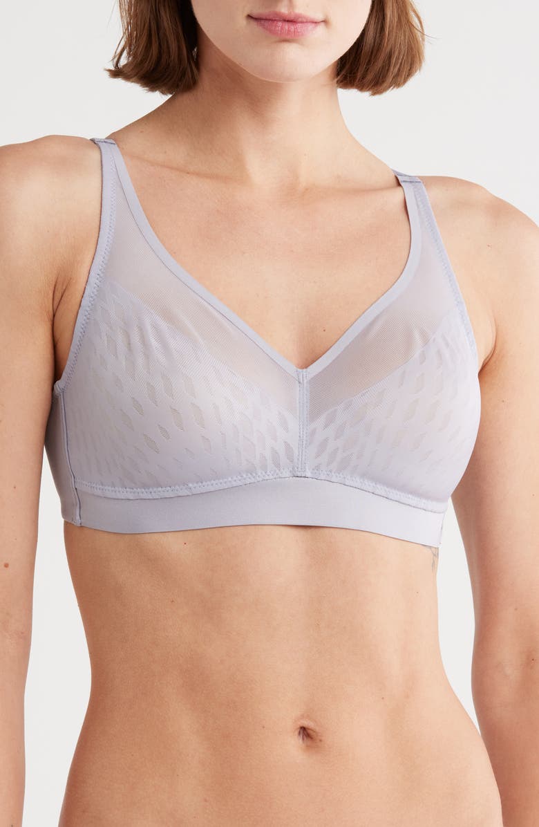 Wacoal Elevated Allure Wireless Bra, Main, color, Twilight Gray