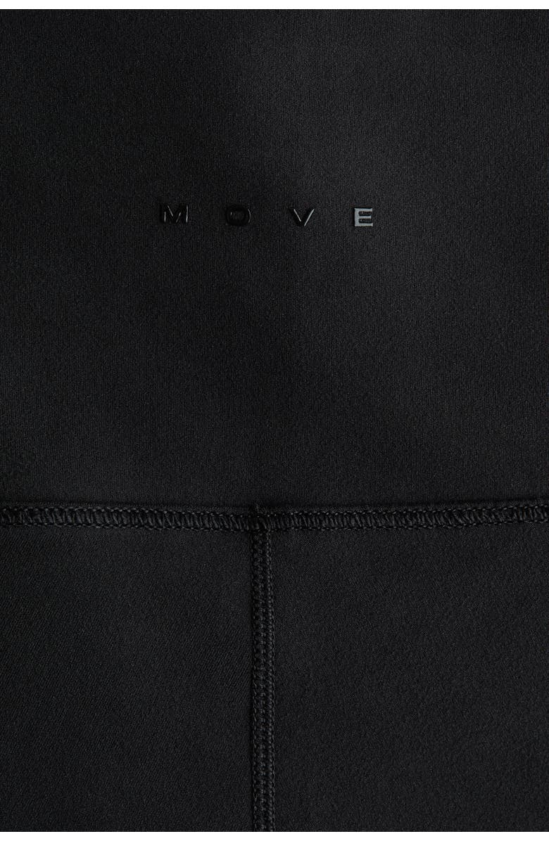 H&M Low Waist Flared Sports Leggings With Softmove, Alternate, color, Black