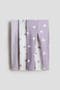  White/Lilac Hearts