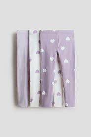 H&M 3-pack Cotton Jersey Leggings