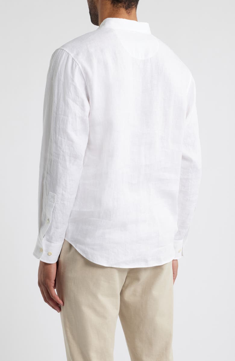 Tommy Bahama Desert Riviera Linen Half Button Shirt, Alternate, color, White