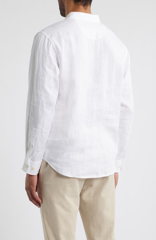 Tommy Bahama Desert Riviera Linen Half Button Shirt In White