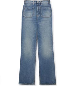 Fortela Jane Bootcut Stone Wash Denim Trousers