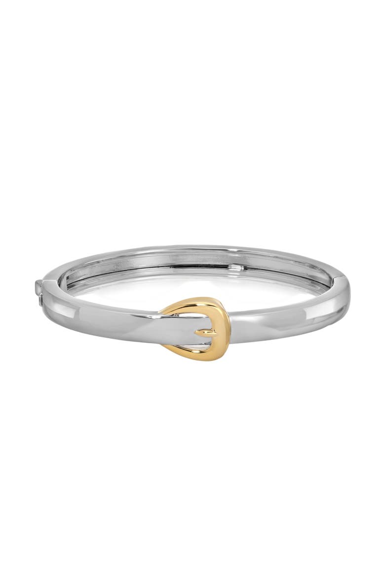 Hipster Belt Bangle Bracelet, Main, color, Silver