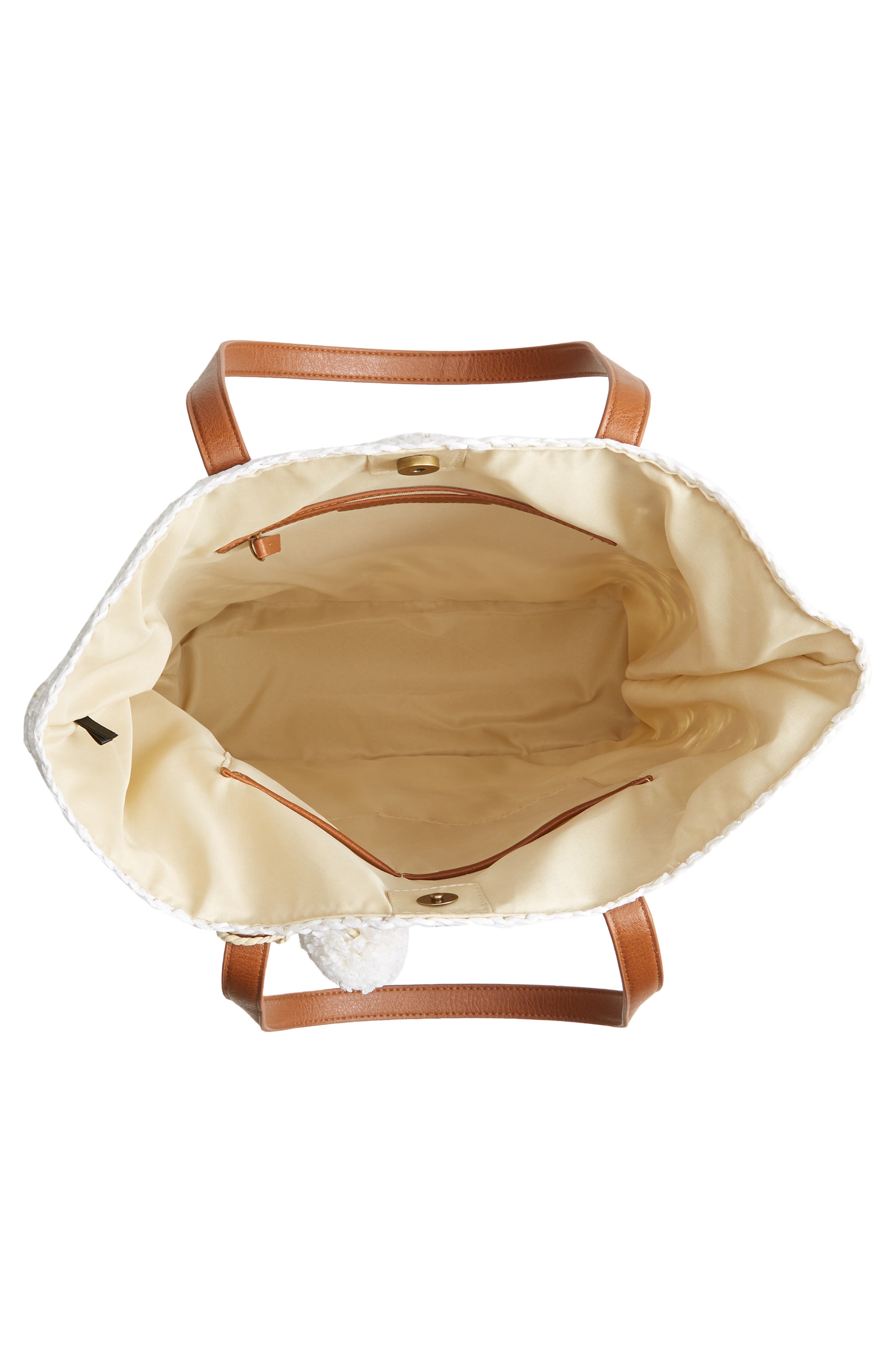 Celeste Straw Tote, Alternate, color, NATURAL WHITE