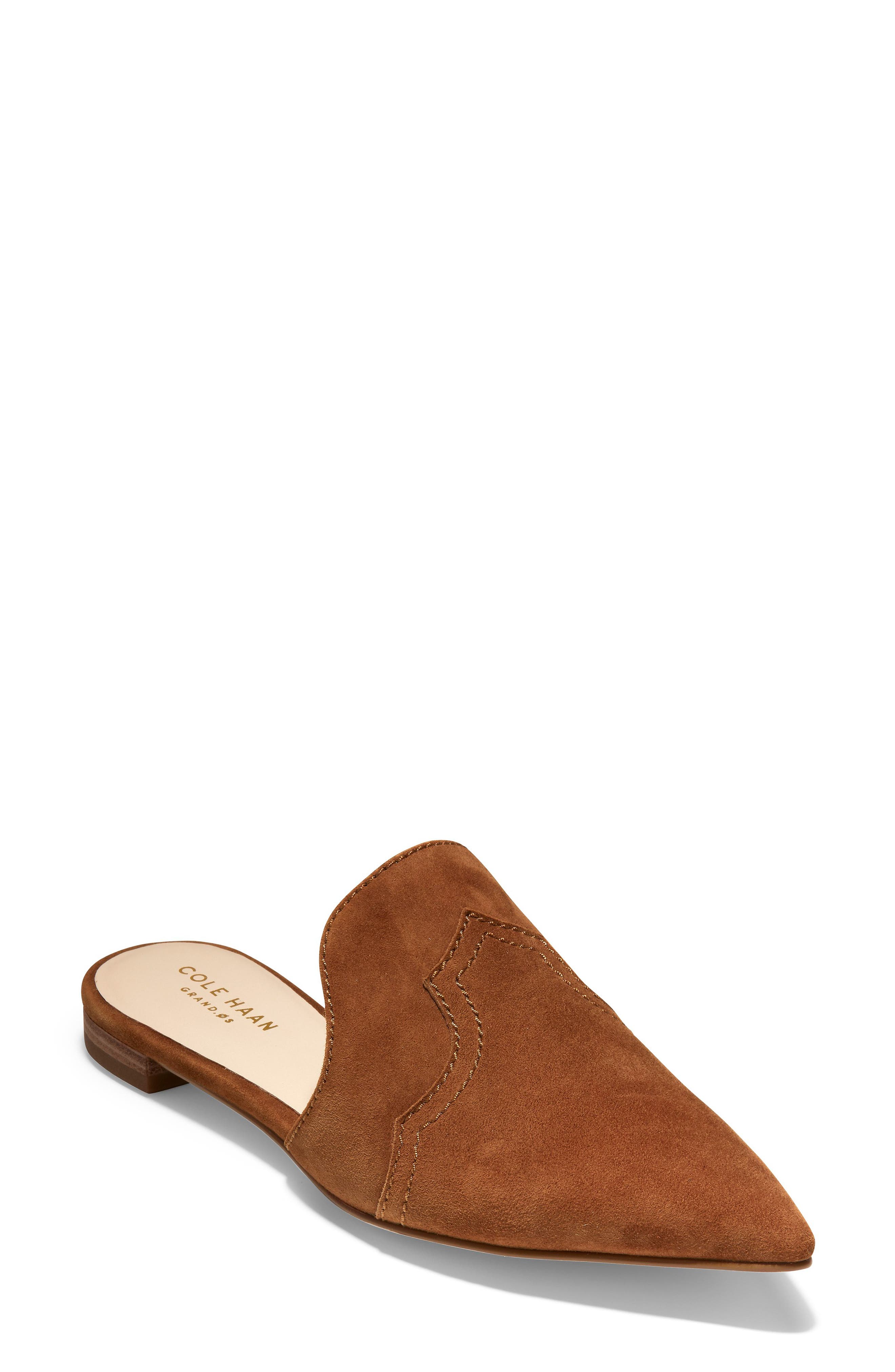 Hadley Mule, Main, color, BRITISH TAN SUEDE