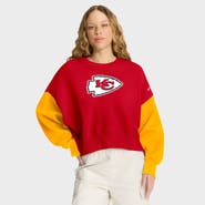 Nike Women's Nike Red Kansas City Chiefs Oversized Color-Block Pullover Sweatshirt