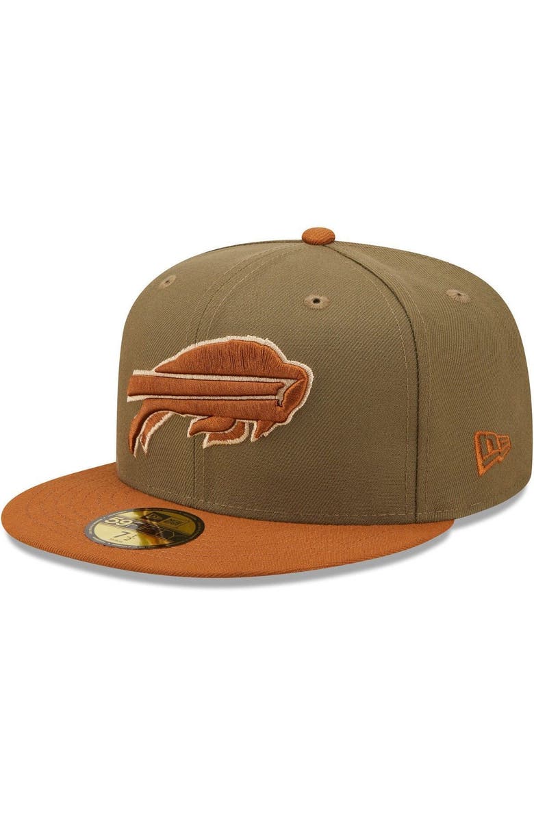 New Era Men's New Era Olive/Brown Buffalo Bills 60 Seasons Toasted Peanut 59FIFTY Fitted Hat, Alternate, color, 