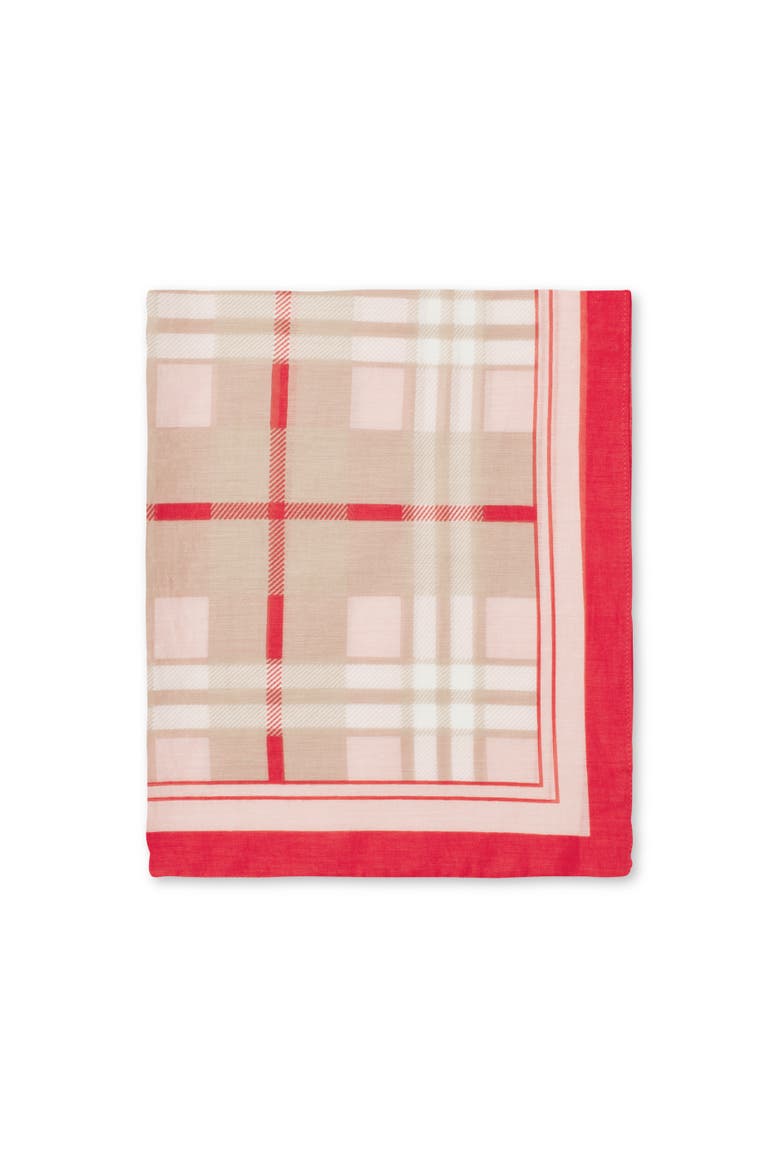 Maazoria Lightweight Square Scarf, Alternate, color, Fuchsia Pink