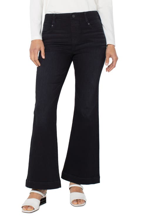 Gia Glider Pull-On High Waist Flare Jeans (Apollo)