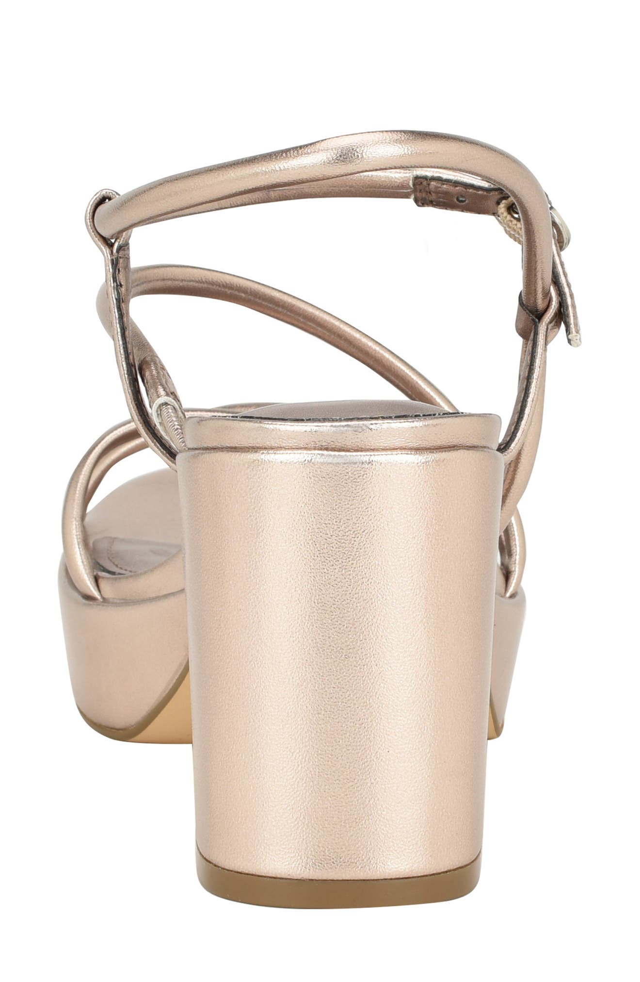 Calvin Klein Lilian Metallic Platform Sandal, Alternate, color, 