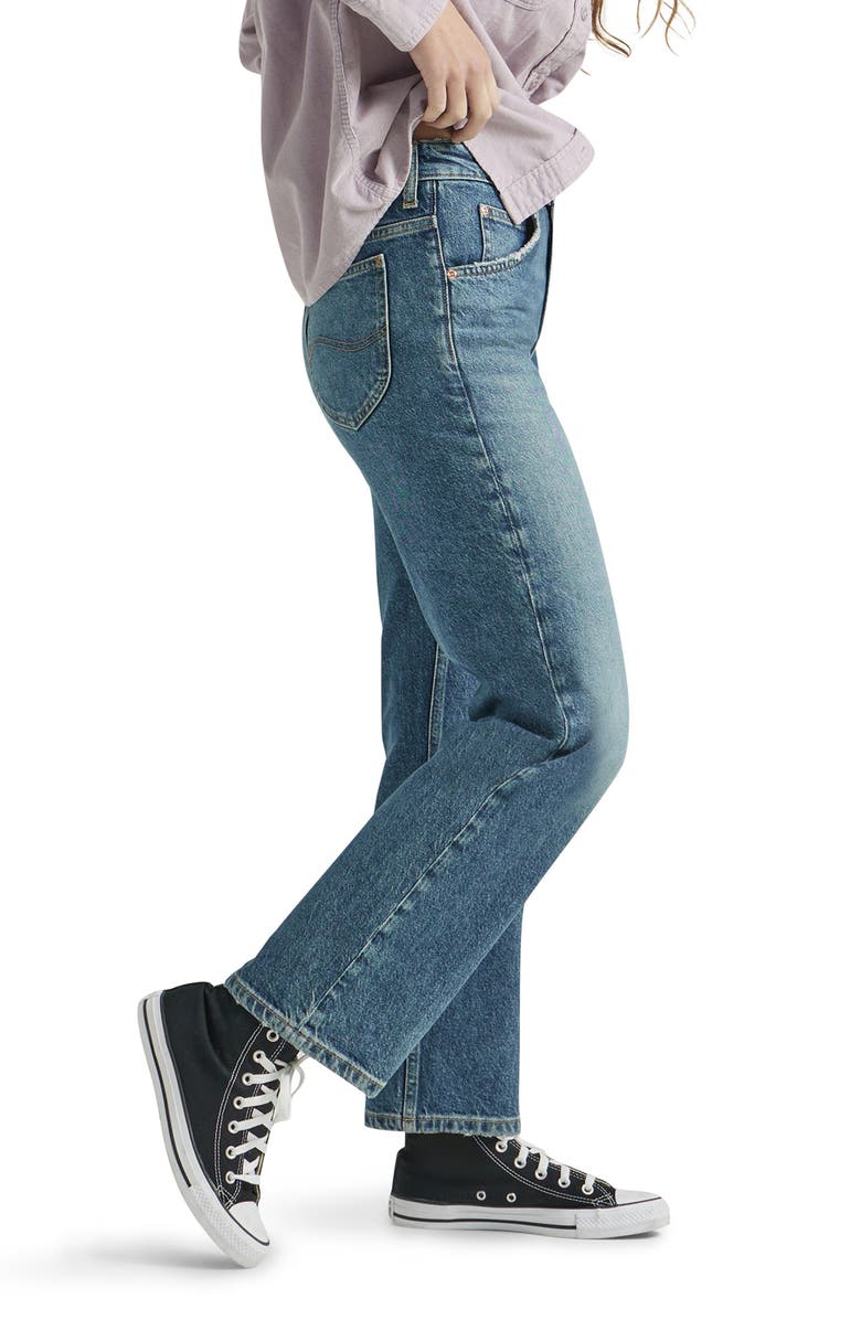 Lee Rider Classic Straight Leg Jeans, Alternate, color, Classic Indigo