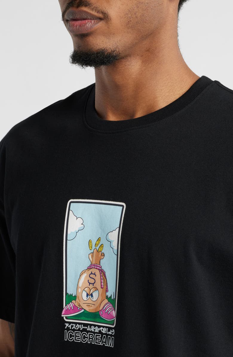 ICECREAM Bird Graphic T-Shirt, Alternate, color, Black
