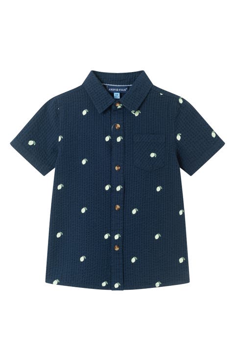 Kids' Short Sleeve Cotton Button Down Shirt (Toddler & Little Kid)