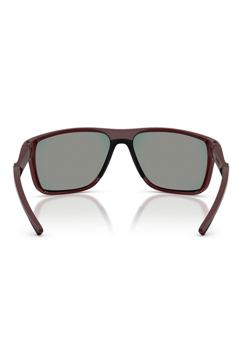 63mm Pillow Sunglasses, Alternate, color, BORDEAUX