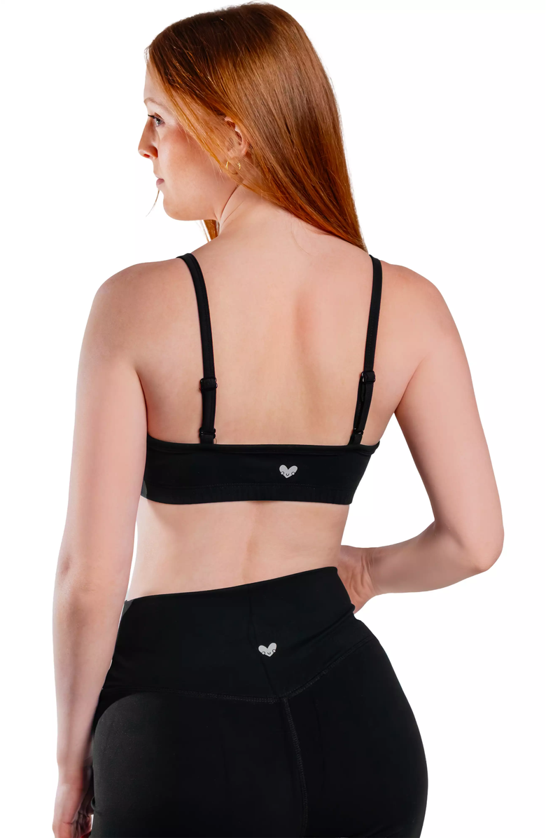 Cheeky Cherry Leakproof Scoop Bralette, Alternate, color, Onyx