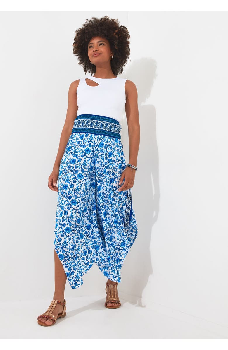 Joe Browns Flowy Crop Beach Pant, Main, color, Blue Floral