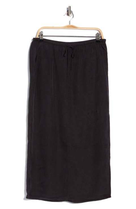 Ana Side Slit Midi Skirt