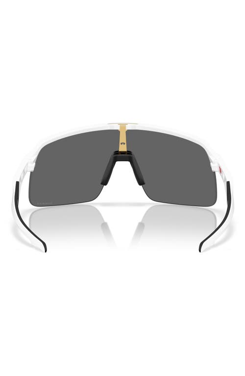 Oakley Sutro Lite Players Collection 39mm Prizm™ Polarized Wrap Shield Sunglasses In Black White