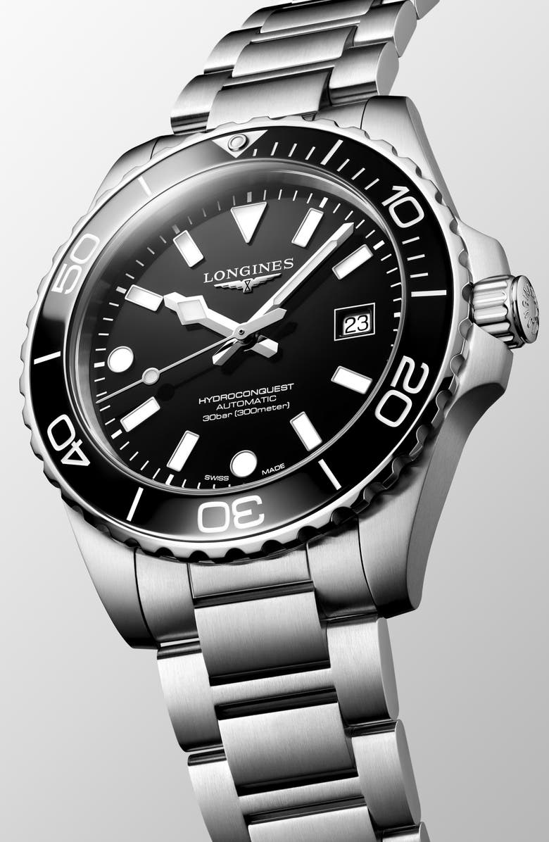 Longines HydroConquest Automatic Bracelet Watch, 42mm, Alternate, color,