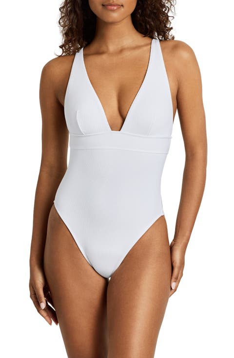 Modern Tall One-Piece Swimsuit