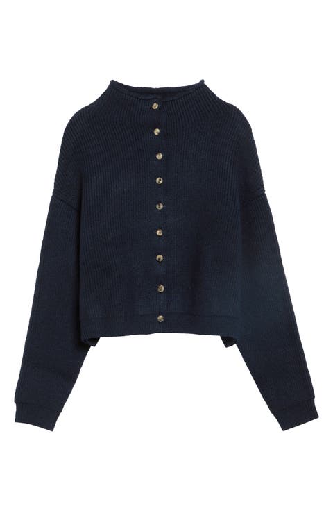 Marjorie Cashmere Ribbed Cardigan
