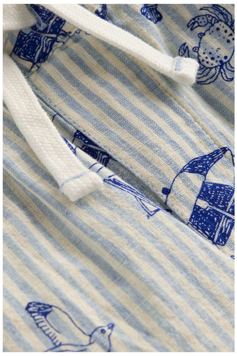 Kids' Linen & Cotton Shorts, Alternate, color, STRIPE SEASIDE