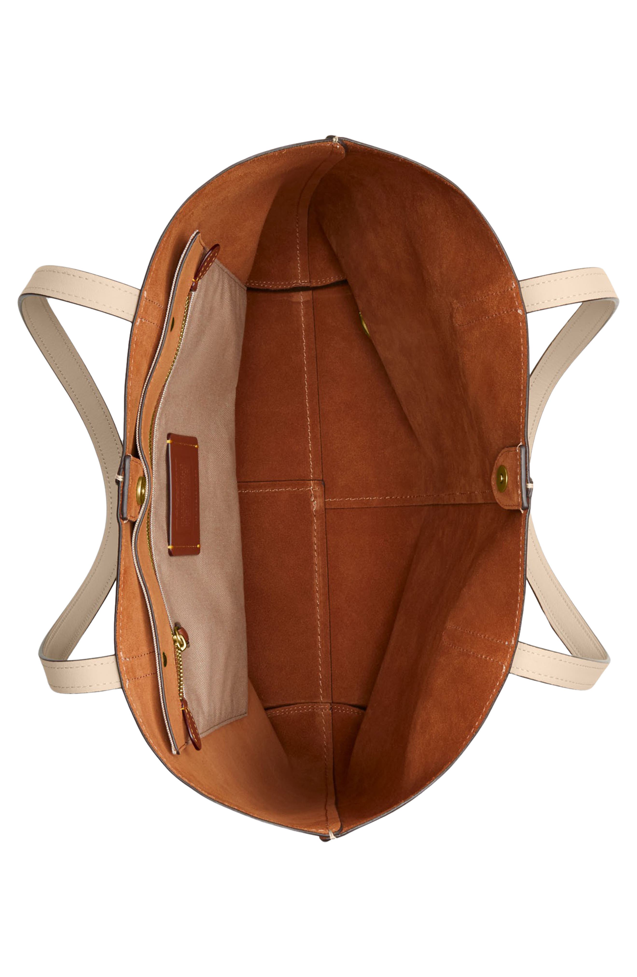 COACH North Colorblock Leather Tote, Alternate, color, 