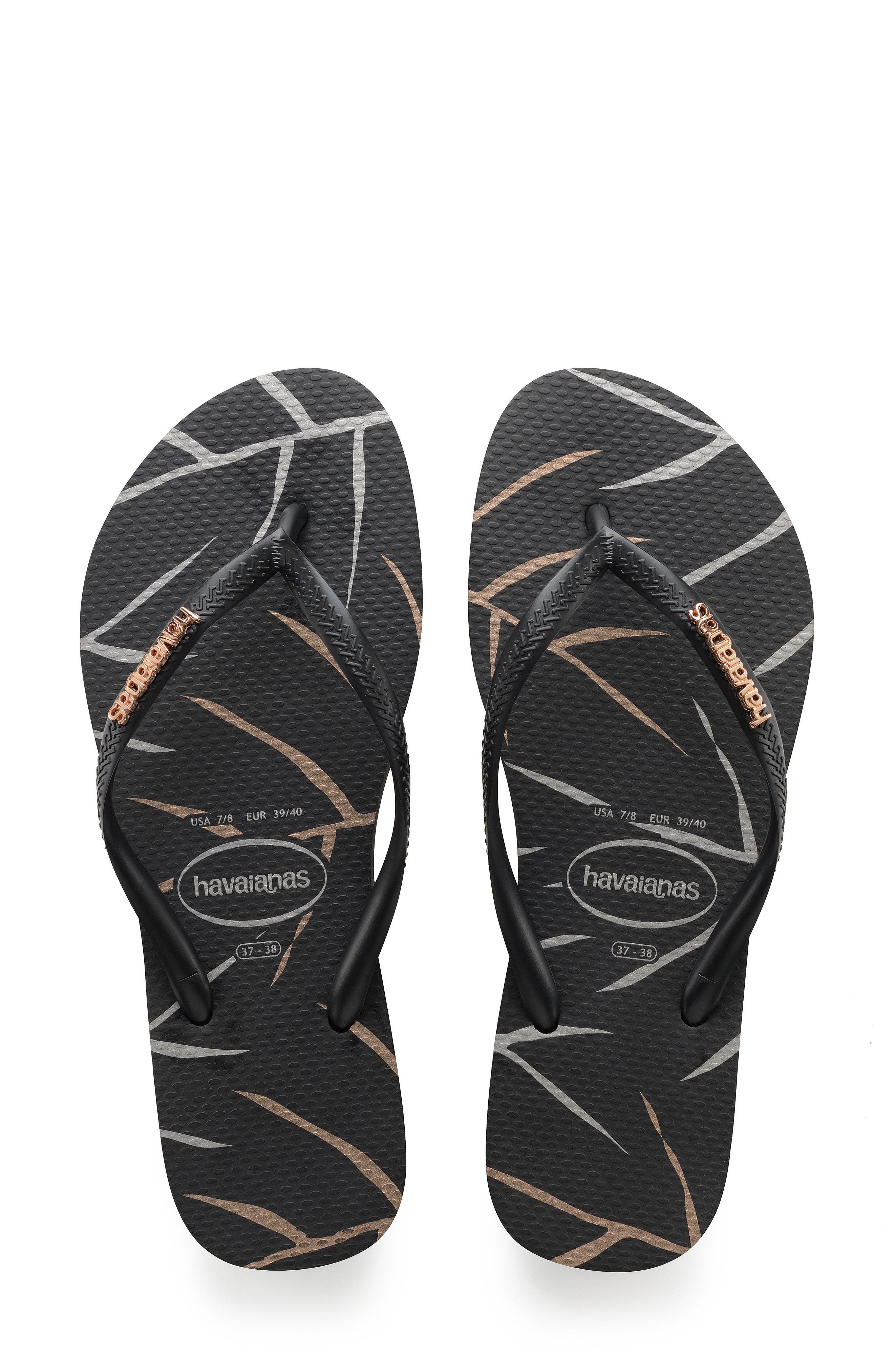 Havaianas Slim Logo Flip Flop, Main, color, 